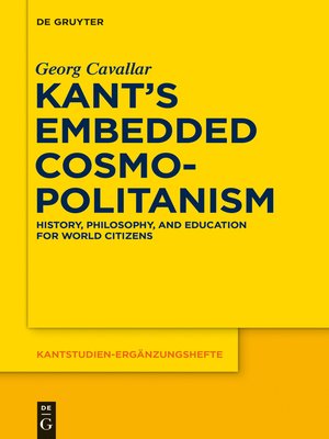 cover image of Kant's Embedded Cosmopolitanism